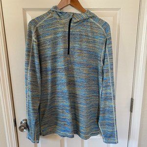 Lululemon Men's Space Dye Surge Warm 1/2 Zip Running Hoodie (X-Large)